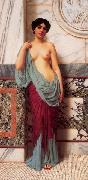 John William Godward At the Thermae oil painting